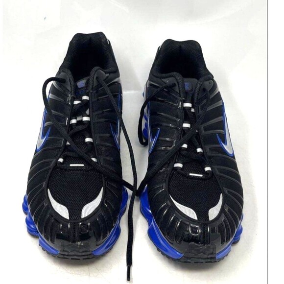 Nike Men\'s Shox TL CN0151-004 Black And Blue Lace-Up Sneaker Shoes Size 12